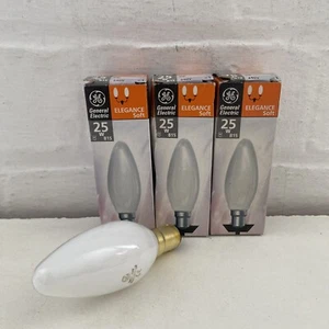 3 X B15 CANDELA LAMPADINA JOBLOT 25W 240V ELEGANTE MORBIDA GE BIANCA - Foto 1 di 5