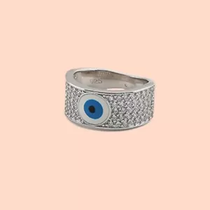 2Ct Round Cut Lab Created Diamond Women's Band Ring 14K White Gold Plated Silver - Picture 1 of 3