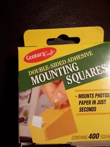 Double Sided 1/2 in. X 1/2 in. Adhesive Mounting Squares Century Craft 400 ct - Picture 1 of 3