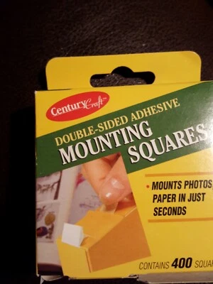 Double Sided 1/2 in.  X 1/2 in. Adhesive Mounting Squares Century Craft 400 ct - Image 1 of 3