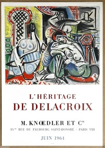 Litografia originale Picasso rara pietra Mourlot dall'Esposizione di Parigi 1964  - Foto 1 di 1