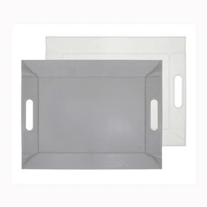 Bandeja reversible juego de espacio bandeja de desayuno gris/blanco 45 x 35 pequeño Duo Freeform - Imagen 1 de 5