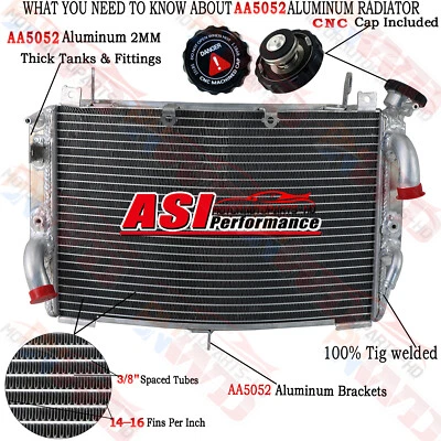 Aluminum Radiator Cooler For Yamaha YZF R1 2009-2014 2010 2011 2012 2013 - Image 1 of 4