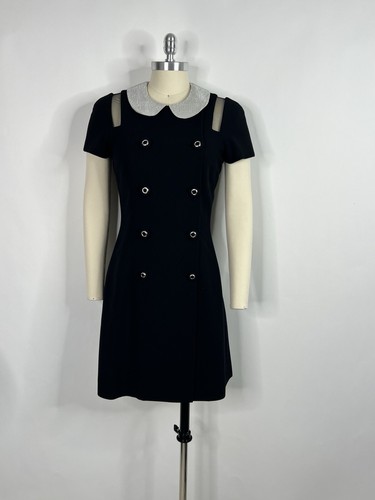 Abito Gianni Versace C.SS1994 nero a spalla IT44 L