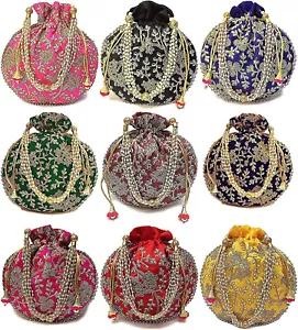 Sacchetti Potli tradizionali, regalo di ritorno per donna, sacchetti Potli fatti a mano regalo Potli - Foto 1 di 1
