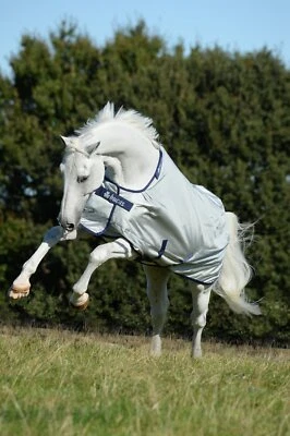 Bucas Power Turnout Light Regendecke Weidedecke Silver 115-165 Gr. wählbar