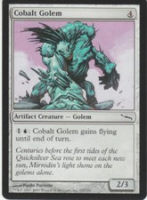X4 Cobalt Golem Mirrodin Light Play MTG Magic DNA GAMES