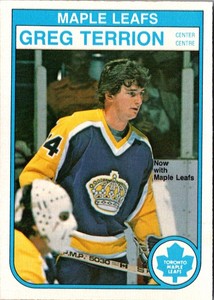 1982 O-Pee-Chee Greg Terrion #333 Toronto Maple Leafs
