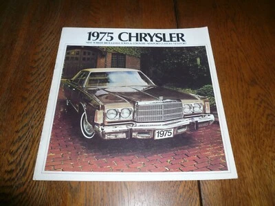 1975 Chrysler New Yorker Brougham Town & Country Newport Sales Brochure- Vintage Foto 1 de 4