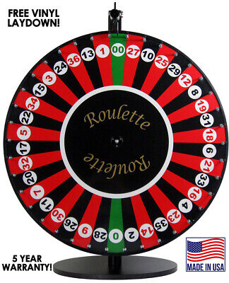 24  Roulette Wheel On A Table Stand- 5 Year Warranty, Made In USA! • 301$