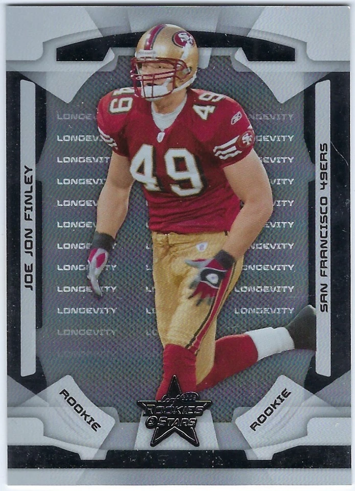 2008 Leaf Rookies & Stars Longevity Rookie Ruby 205/249 Joe Jon Finley #139 RC - Image 1 of 2