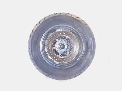 Buje y rotor de rueda trasera Yamaha V-Star 1100 XVS1100 clásico personalizado con cordones de medianoche Foto 1 de 4