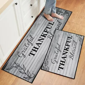 2 Pcs Kitchen Rugs Set Washable Kitchen Mats for Floor, Home, Sink, Bathroom ... - Picture 1 of 6