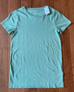 NWT J. Crew Women's Sage Green Vintage Slub Cotton Tee T-Shirt, Size Small - Picture 1 of 5