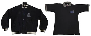 Vintage 90s Carlton Blues AFL Football Woolen Vivid Jacket Sz M & 90s Polo Sz L - Picture 1 of 23