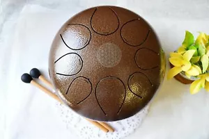 Tambor Wuyou 10 pulgadas diseño flor de la vida instrumento de percusión handpan ceja de tambor - Imagen 1 de 5