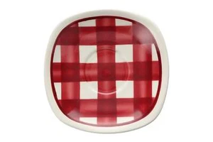 T G Green - Patio Gingham - Red - Tea Saucer - 148684Y - Picture 1 of 2