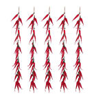 5pcs Artificial Red Chili Peppers String for Home Kitchen Decoration