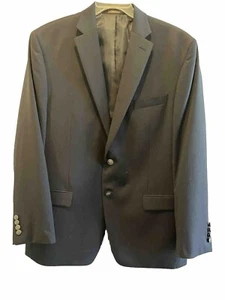 Michael Kors Mens 44R Two Button Metal Buttons Blazer Navy Sport Coat Jacket - Picture 1 of 12