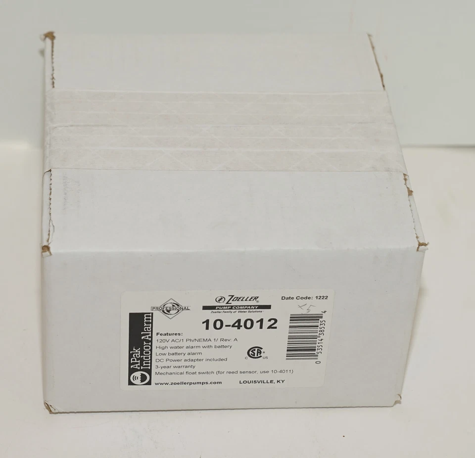 Zoeller 10-4012 APAK Control Enabled Indoor Alarm System