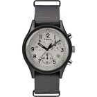 Timex Men's Watch MK1 Quartz Chronograph Grey Dial Fabric Strap TW2T10900