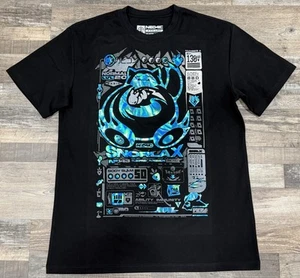 New Neo4ic Pokemon Snorlax Black Holographic T-Shirt 3XL SNOR-LX Black Heavy - Picture 1 of 4