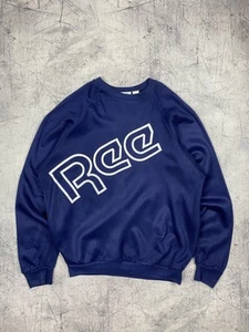 Vintage 90's Y2K Reebok Big Double Logo Blue Pullover Sweatshirt Men's Size S - Bild 1 von 8