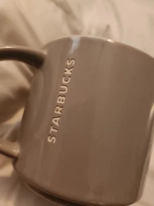Graue Starbucks Keramiktasse 2013 14 flüssige Unzen - Bild 1 von 6