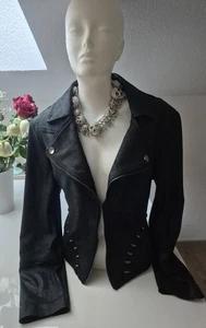 Joseph Ribkoff Damen Kunstleder Lederjacke Jacke Style schwarz  Nieten Gr. L Neu - Bild 1 von 6