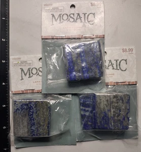 MOSAIC Lapis Squares - 2x 40mm - LOT OF 3 - New With Tag - Picture 1 of 1