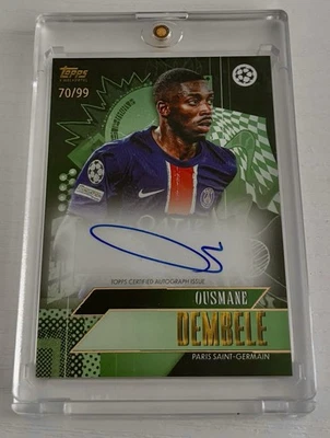2024/24 Topps X Walkertkl Ousmane Dembele UCC Gold Auto /99 - Image 1 of 2