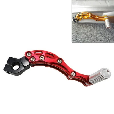 Red  Modified CNC Engine Levers Motorcycle Starter Pedal Shift Lever Parts - Imagem 1 de 4