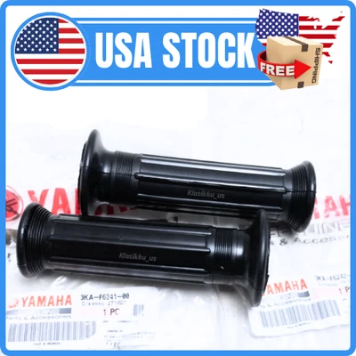 Par de empuñaduras de manillar Yamaha XC 180 200 RXS100 YB100 SR125 YZ50 YZ60 DT50 RD50M Foto 1 de 4