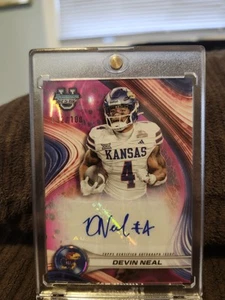 '24 "Bowman’s Best University" Devin Neal (Pink Lava REFRACTOR) Autograph #/100 - Picture 1 of 2