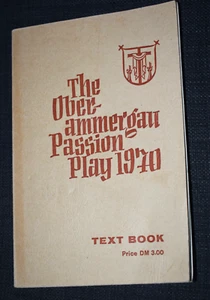 THE OBERAMMERGAU PASSION PLAY 1970 unabridged text book festival programme cast - Picture 1 of 6