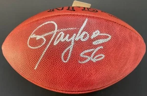 Lawrence Taylor New York Giants Autographed Wilson Football Fanatics HOF NFL - Picture 1 of 7