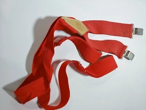Malco TPS-1 Adjustable Red Suspenders 2" Wide Made in the USA - Picture 1 of 2