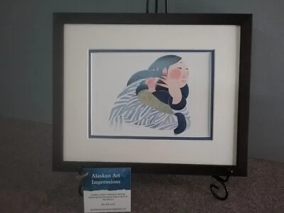 Nueva tarjeta de arte personalizada enmarcada y mate "THE ABRACE" Rie Muñoz Foto 1 de 4