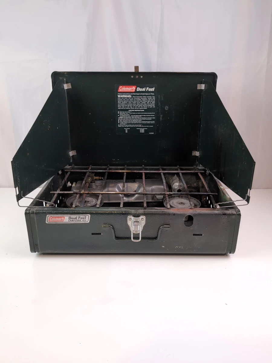 Colema campstove 424 dual fuel コールマン Coleman Guide Series 424 Dual Fuel 2-Burner Camp Stove, 14,000
