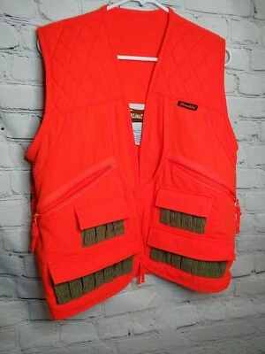 Gamehide Hunter's Orange Front-Loader Canvas Duck Hunting Vest #88349 Size L - Image 1 of 4