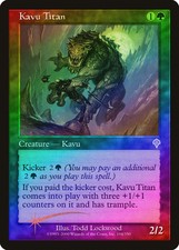 Kavu Titan FOIL Invasion PLD Green Rare MAGIC THE GATHERING MTG CARD ABUGames