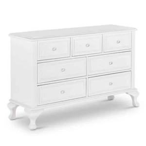 Jenna 7-Drawer White Dresser - Picture 1 of 5