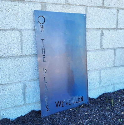 Personalized Gift Oh The Places We've Been Magnet Board - Travel Magnet Display - Image 1 of 4