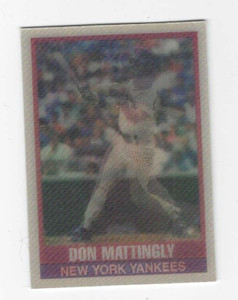 1989 SPORTFLICS 3-D DON MATTINGLY #50 NEW YORK YANKEES