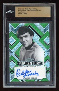 Walter Koenig 2022 Leaf Pop Century Pre-Production Proof Auto 1/1 Chekov - Picture 1 of 3