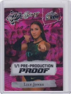 2024 Hoja Metal Mujeres de Deporte Prueba #1/1 Lily Jones PÚRPURA # 1/1 HECHO - Imagen 1 de 1