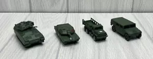 Maisto GI Joe Green Military Diecast Bradley Tank Humvee Truck - Lot of 4 - Picture 1 of 11