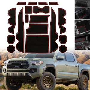for Toyota Tacoma 2016-2021 2022 2023 Double Cab Cup Holder Center Console Liner - Picture 1 of 11