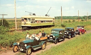 Illinois Railway Museum Summer Rally Model A Restorers Car Club Postcard - Picture 1 of 2