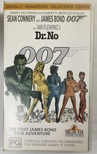 Dr No 007 James Bond Sean Connery VHS Video Cassette Tape PAL 1962 - Picture 1 of 24